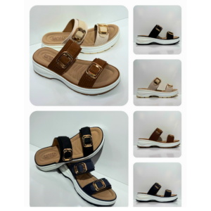 Sandalias beige,camel,negra y azul oscuro sunsea shoes