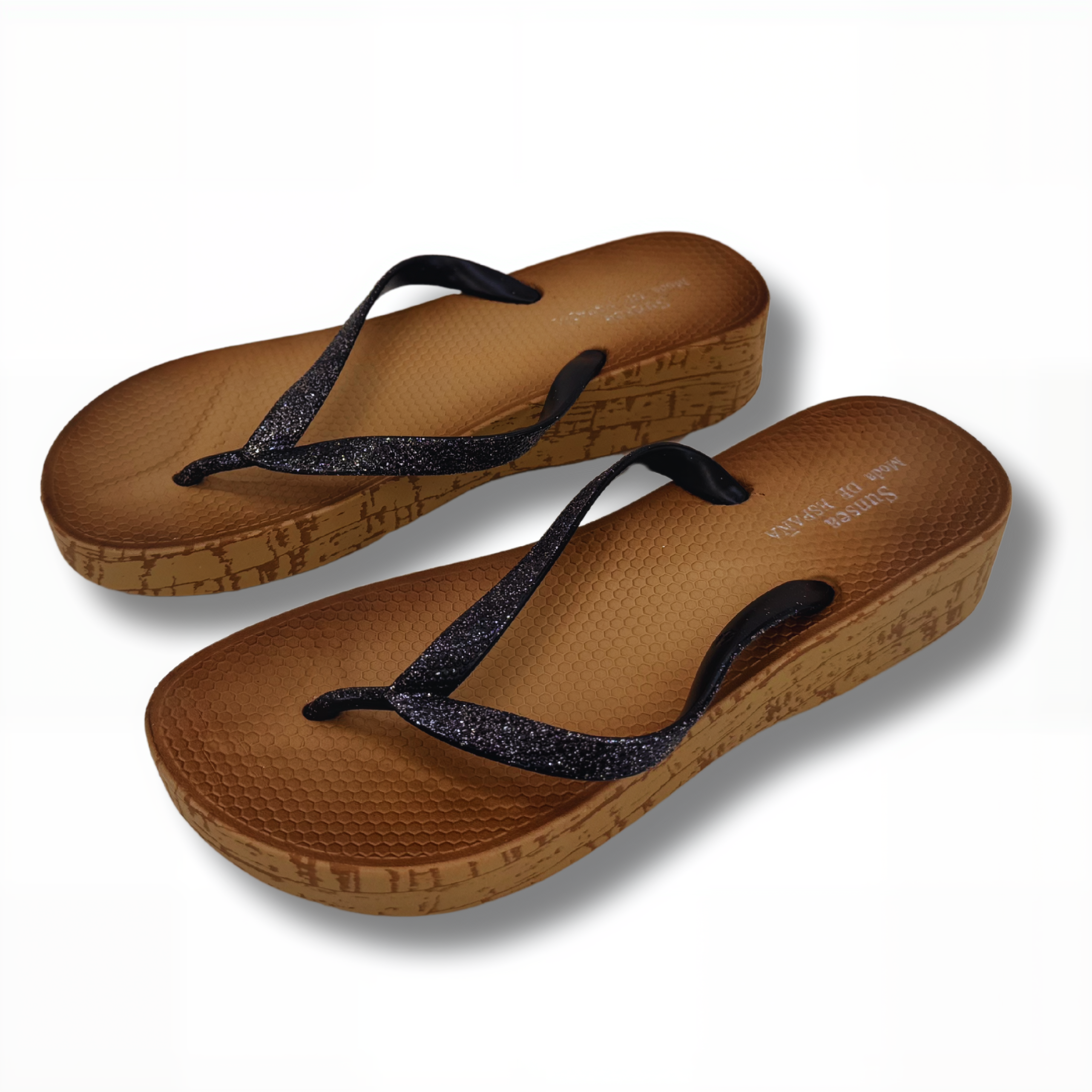 Chanclas Para Mujer De Dedo Con Cuña