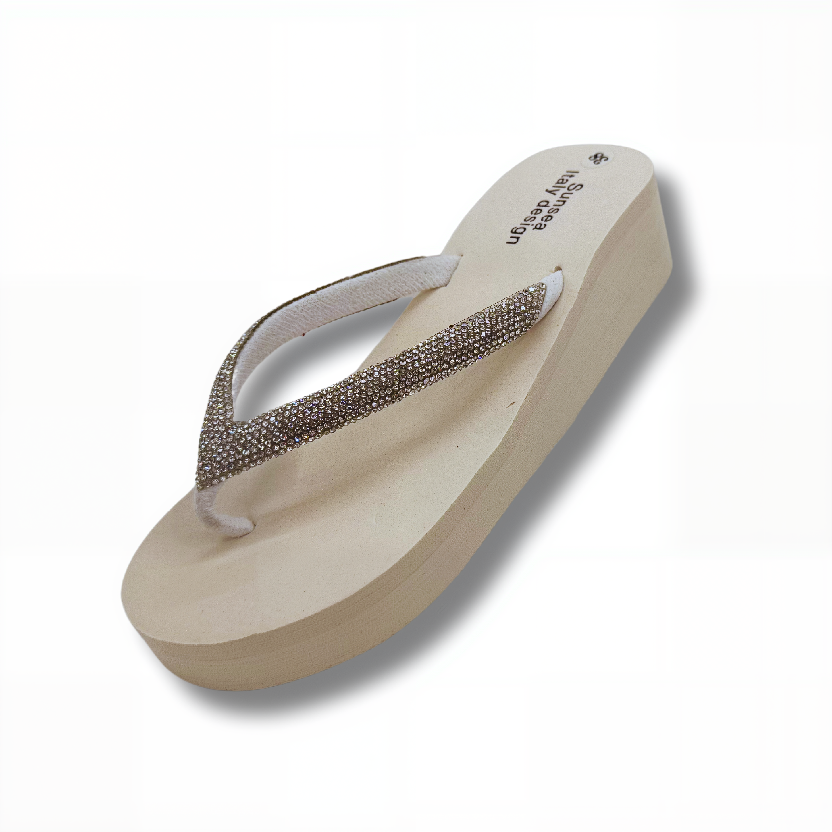Chanclas de Dedo con Tacón Exterior de Verano Para Mujer