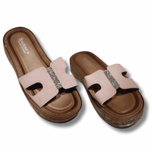 Sandalias Planas Clásico Con Diamantes
