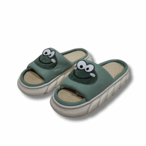 Zapatillas De Mujer Cómodas Suela Gruesa Suave Antideslizante Con Dibujo De Rana Para Interiores Para Cuatro Estaciones