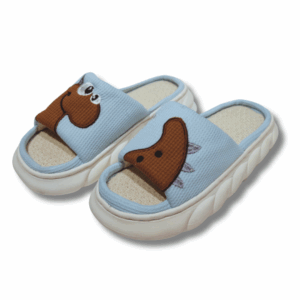 Zapatillas De Mujer Cómodas Suela Gruesa Suave Antideslizante Con Dibujo Dinosaurio Para Interiores Para Cuatro Estaciones