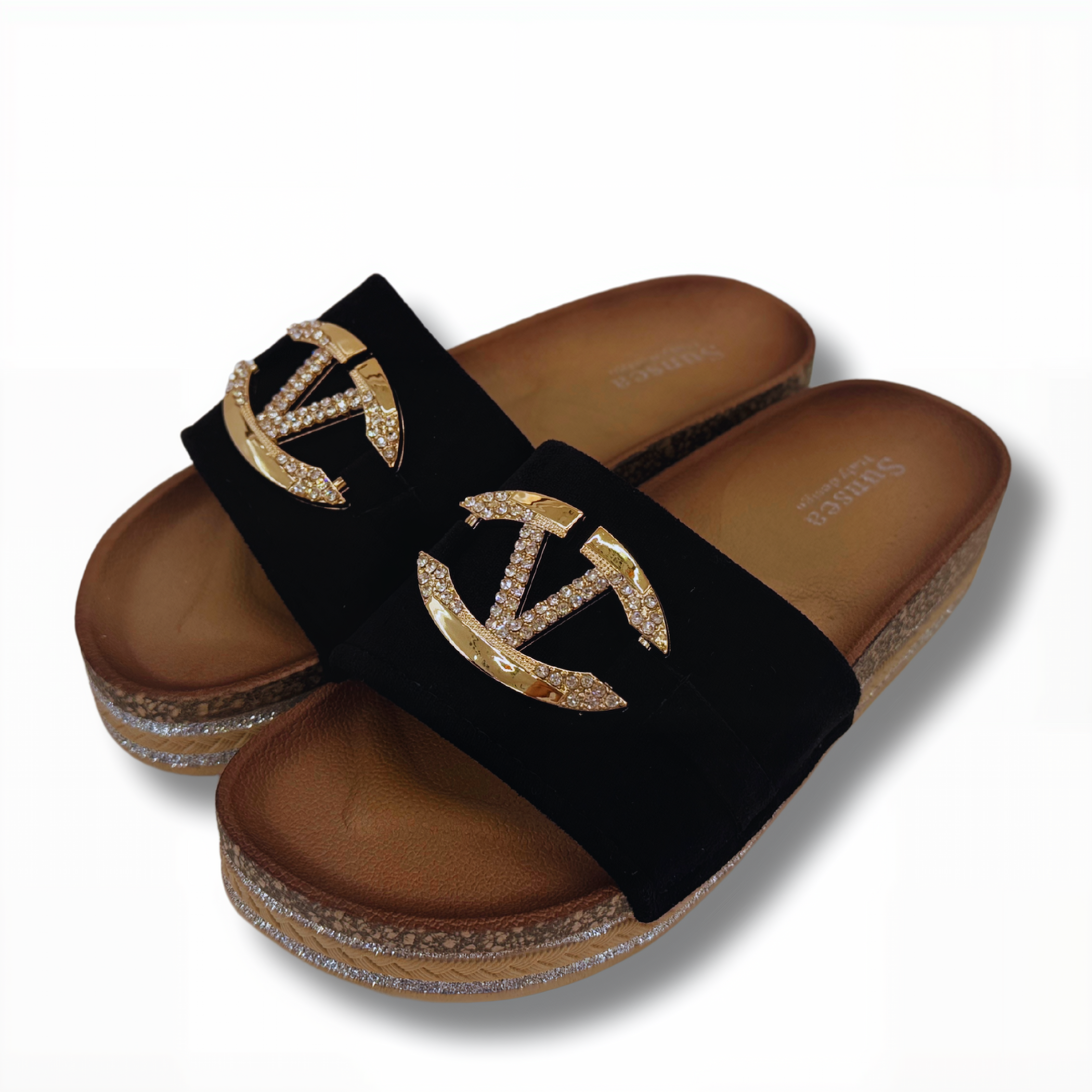 Sandalias Con Diseño De V Con La Suela  Antideslizantes Para Verano De Mujer