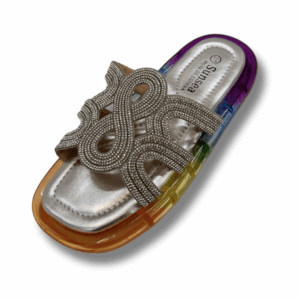 Zapatillas De Verano Con Diamantes Y Plataforma Air Cushion Para Mujer