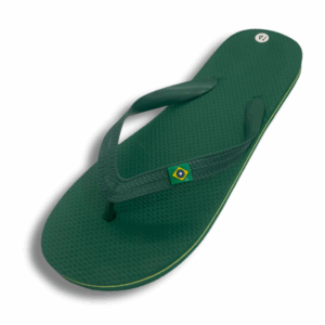 Chanclas Básicas de Dedo con Bandera de Brasil – Estilo Brasileño