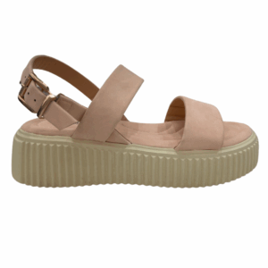 Sandalias Básicas de Hebilla con suela acorchada
